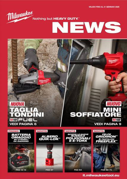 Promozione Milwaukee  Valida fino al 31 Gennaio 2026