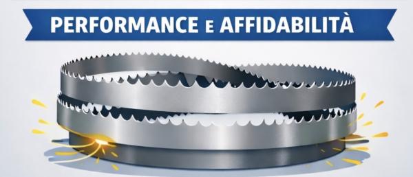 LAME A NASTRO AL COBALTO BIMETAL M42 RINFORZATE 2825X27X0.90 T5/7