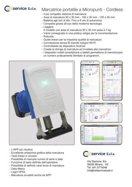 Marcatrice portatile a micropunti