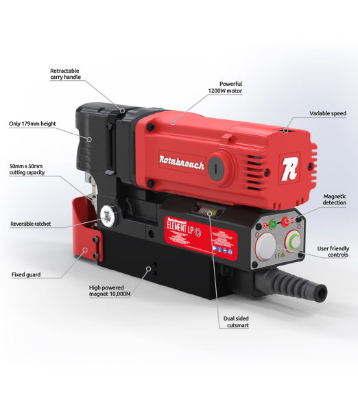 Trapano magnetico ELEMENT 50 LOW PROFILE Rotabroach